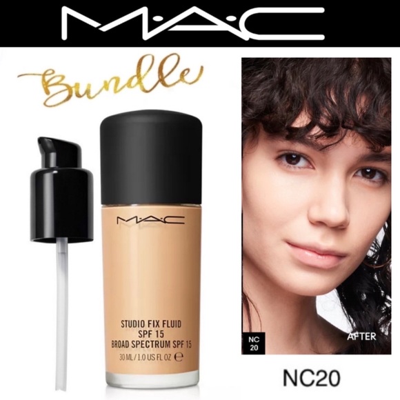MAC *Bundle* Studio Fix Foundation NC20 + PUMP *DISCONTINUED* - Picture 1 of 13
